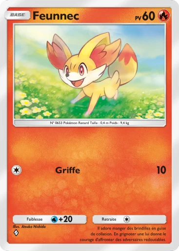 Carte Pokémon Feunnec de l'extension L'Ambition de la Team Rocket