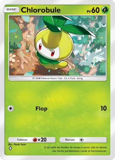 Carte Pokémon Chlorobule de l'extension Booster de Luxe Méga