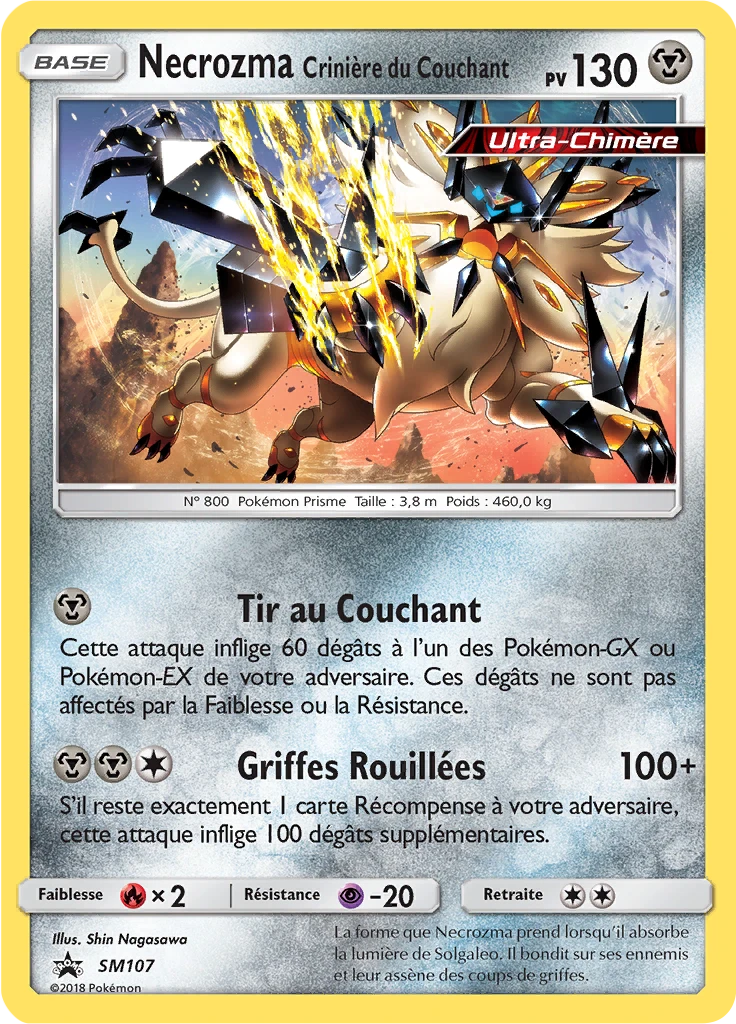 Carte Pokémon Necrozma Crinière du Couchant de l'extension Promo SM