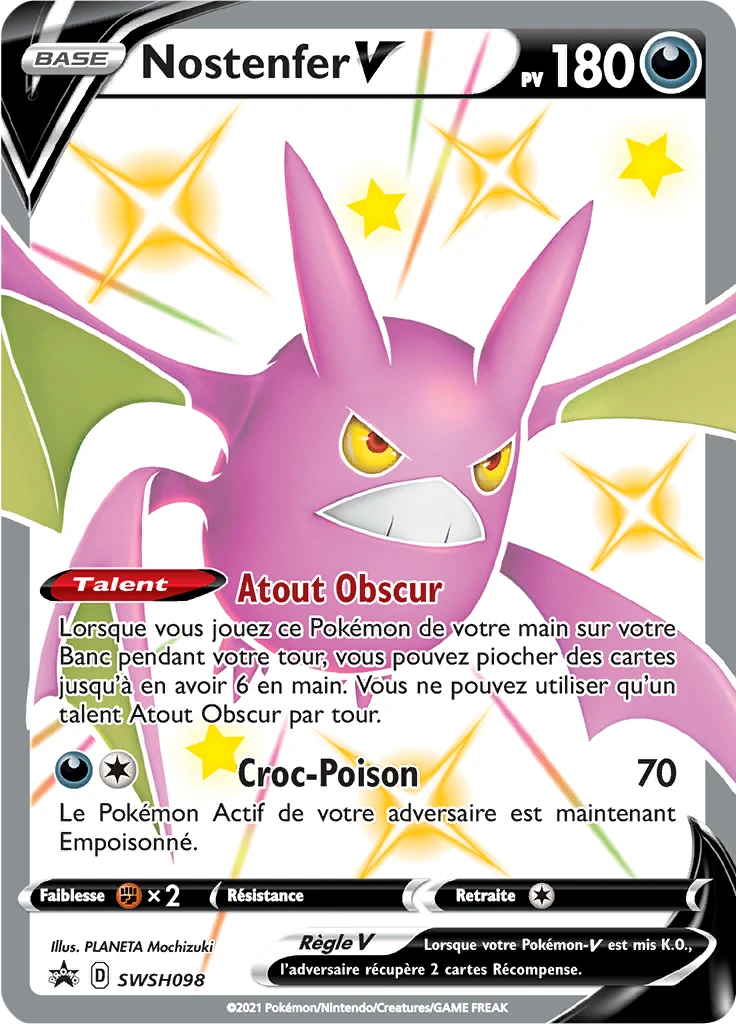 Carte Pokémon Nostenfer V de l'extension Promo SWSH