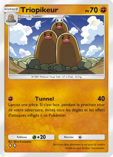 Carte Pokémon Triopikeur de l'extension Puissance Génétique