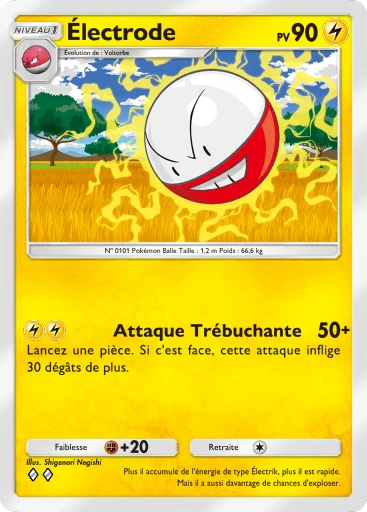 Carte Pokémon Électrode de l'extension Réjouissances Rayonnantes
