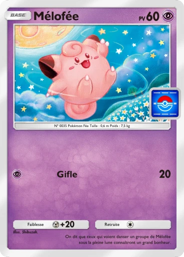 Carte Pokémon Mélofée de l'extension Promo-A