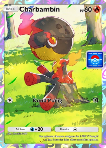 Carte Pokémon Charbambin de l'extension Promo-B