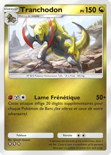Carte Pokémon Tranchodon de l'extension Booster de Luxe Méga