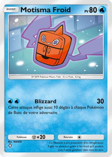 Carte Pokémon Motisma Froid de l'extension Choc Spatio-Temporel