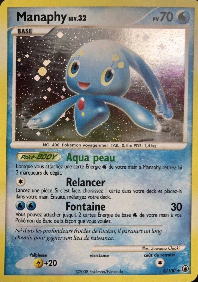 Carte Pokémon Manaphy de l'extension Aube Majestueuse