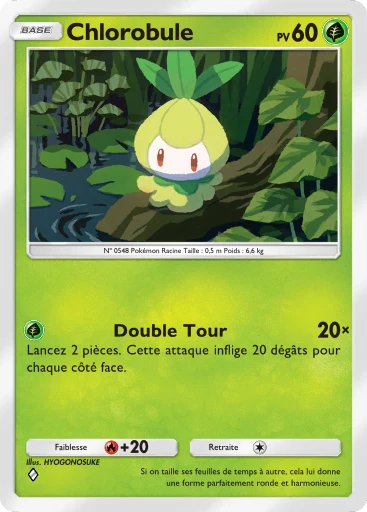 Carte Pokémon Chlorobule de l'extension Jours Heureux