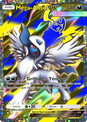 Carte Pokémon Méga-Absol-ex de l'extension Méga-Ascension