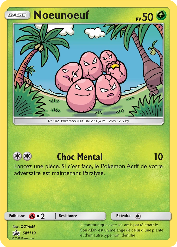 Carte Pokémon Noeunoeuf de l'extension Promo SM
