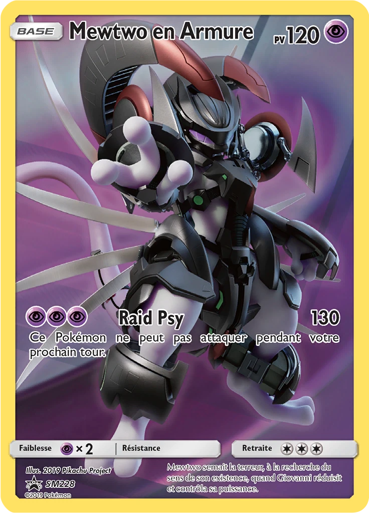 Carte Pokémon Armored Mewtwo de l'extension Promo SM