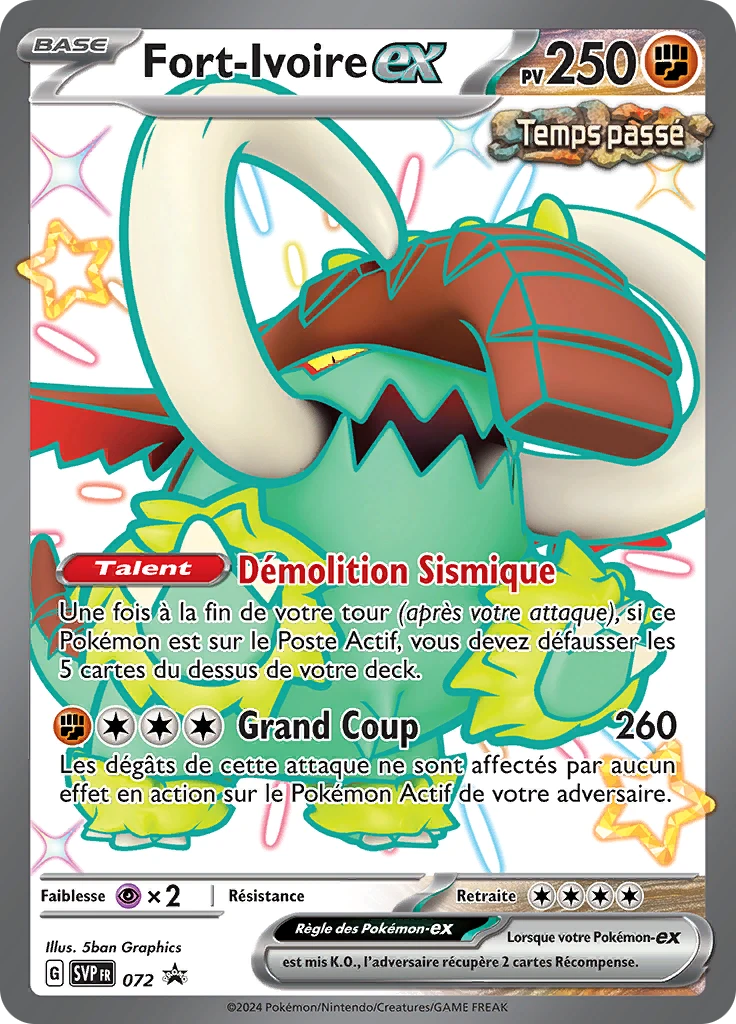 Carte Pokémon Fort-Ivoire-ex de l'extension SVP Black Star Promos