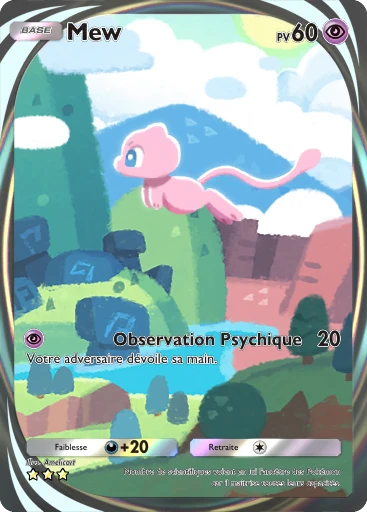 Carte Pokémon Mew de l'extension Puissance Génétique