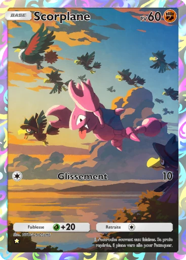 Carte Pokémon Scorplane de l'extension Sagesse entre Ciel et Mer