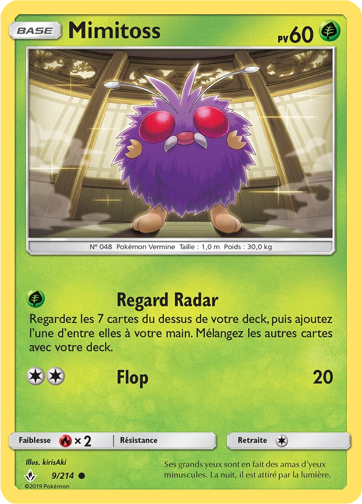 Carte Pokémon Mimitoss de l'extension Alliance Infaillible