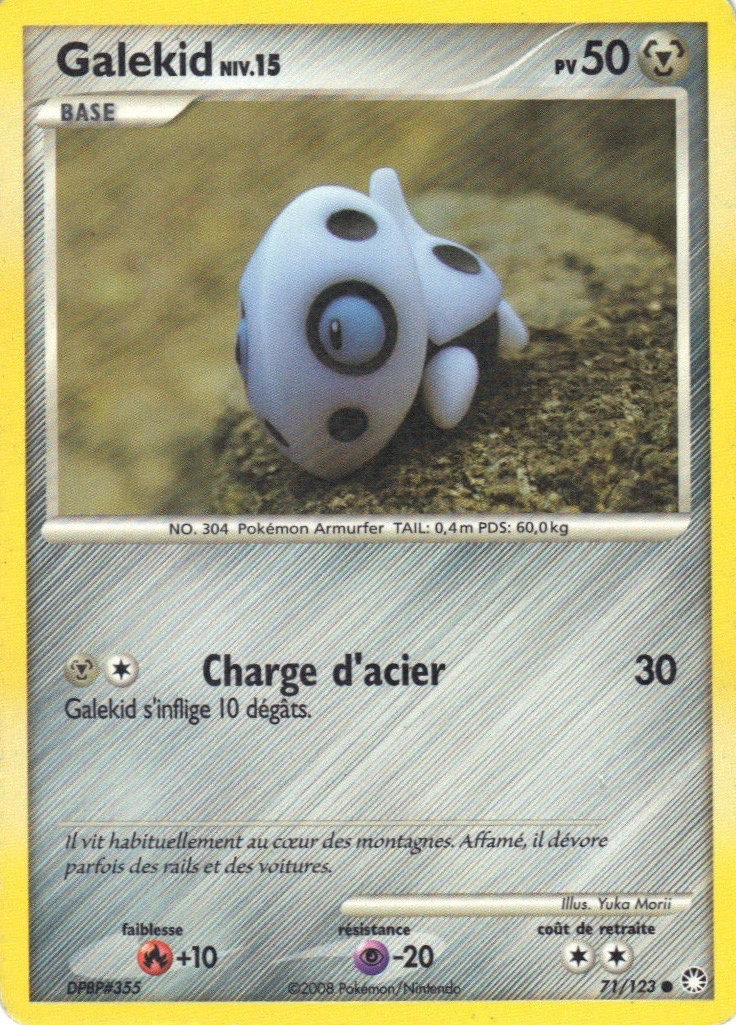 Carte Pokémon Galekid de l'extension Trésors Mystérieux