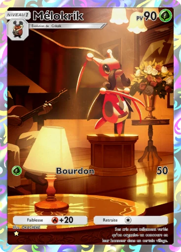 Carte Pokémon Mélokrik de l'extension Domination Céleste