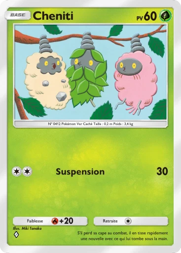 Carte Pokémon Cheniti de l'extension Embrasement Écarlate