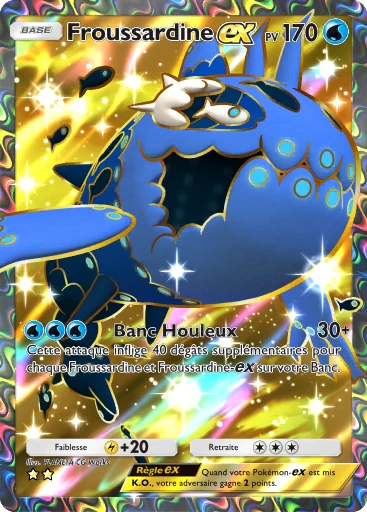 Carte Pokémon Froussardine-ex de l'extension Gardiens Astraux
