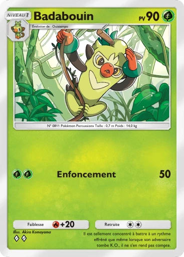 Carte Pokémon Badabouin de l'extension Méga-Ascension