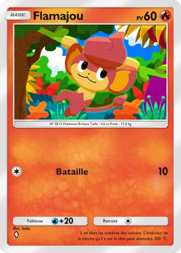 Carte Pokémon Flamajou de l'extension Méga-Ascension
