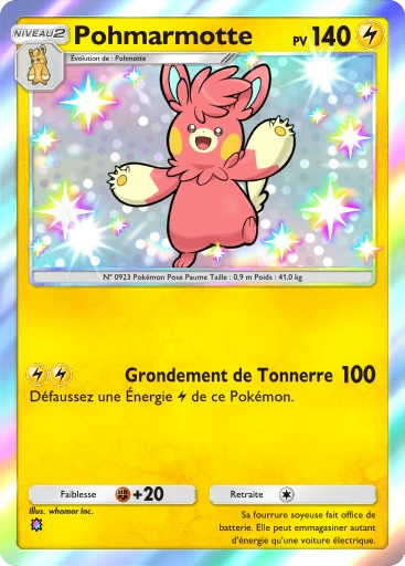 Carte Pokémon Pohmarmotte de l'extension Merveilles de Paldea