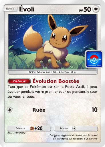 Carte Pokémon Évoli de l'extension Promo-B