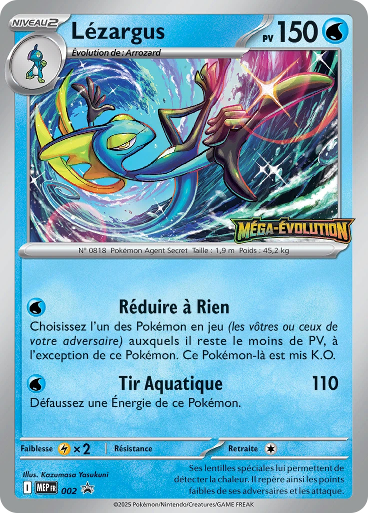 Carte Pokémon Lézargus de l'extension MEP Black Star Promos
