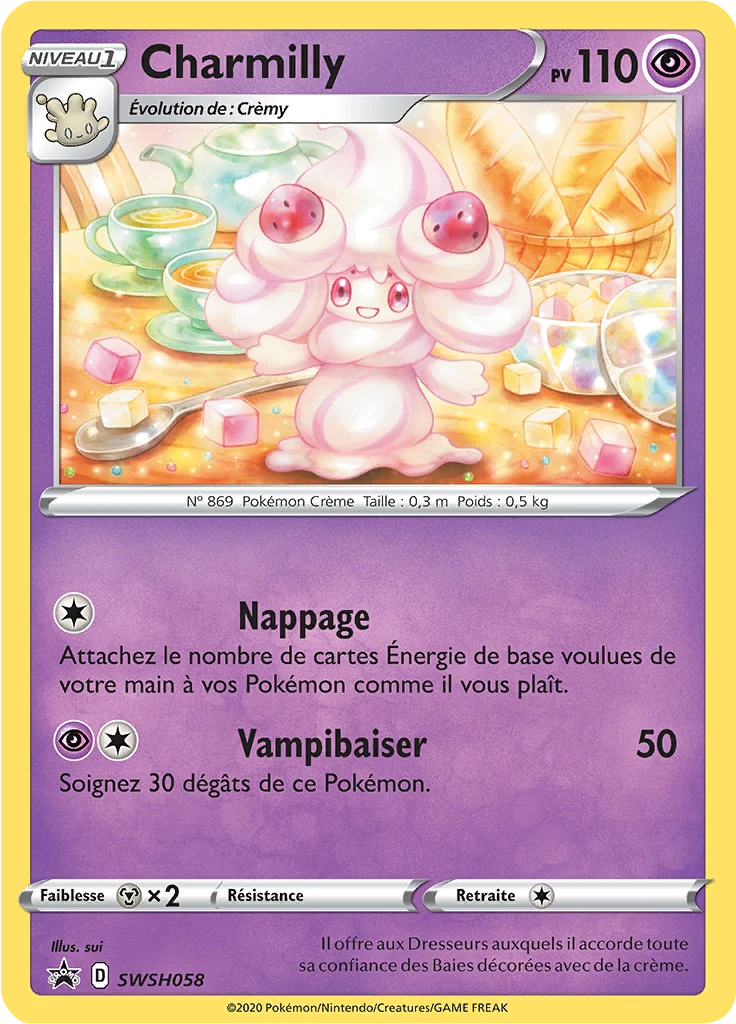 Carte Pokémon Charmilly de l'extension Promo SWSH