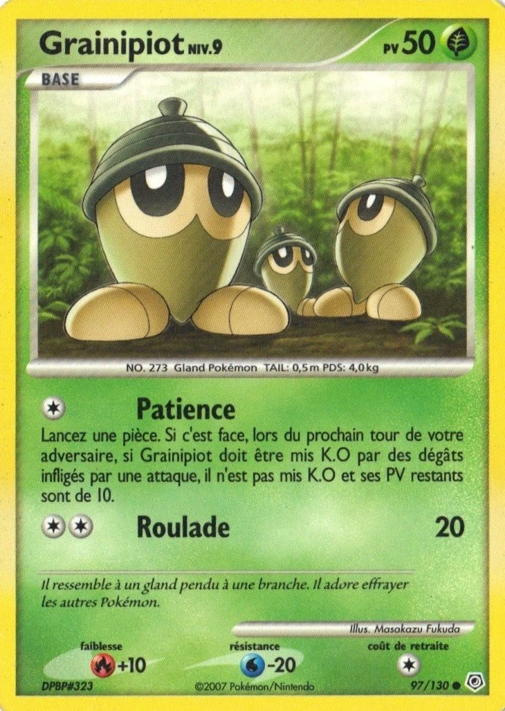 Carte Pokémon Grainipiot de l'extension Diamant & Perle