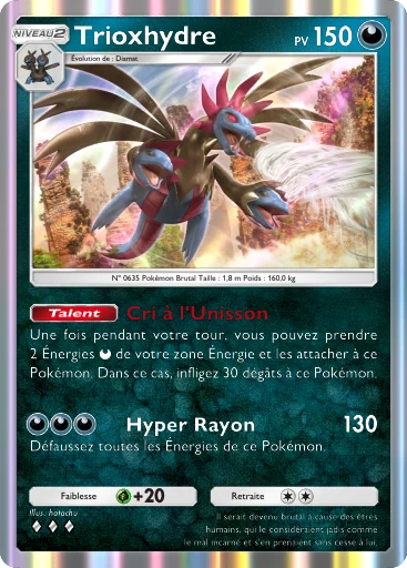 Carte Pokémon Trioxhydre de l'extension Méga-Ascension