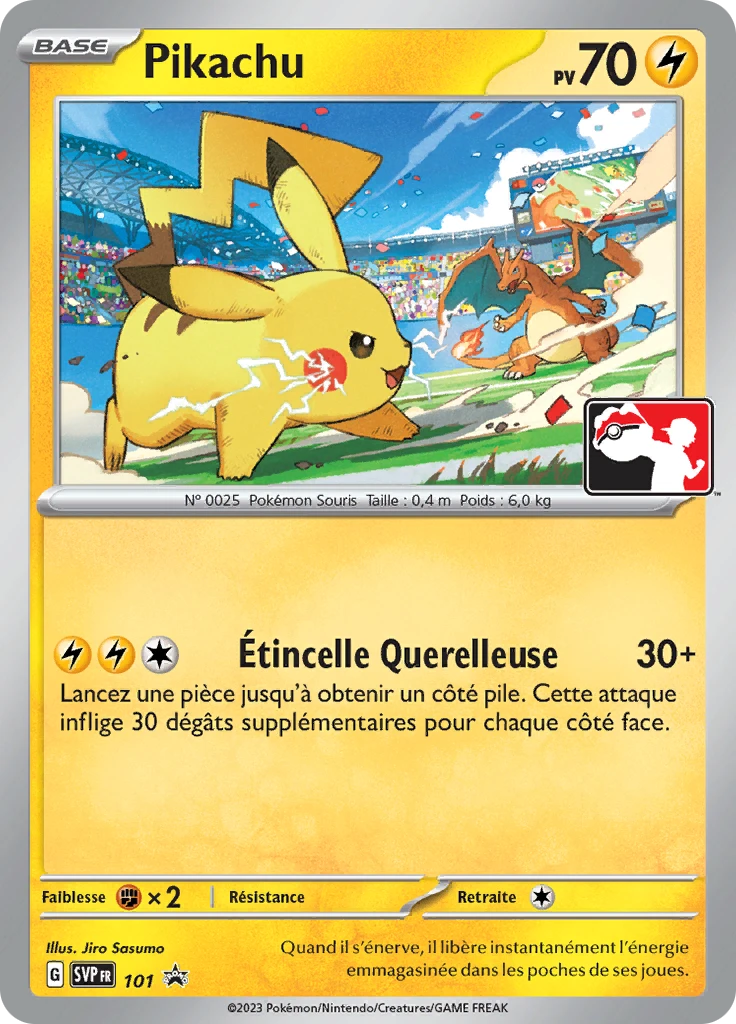 Carte Pokémon Pikachu de l'extension SVP Black Star Promos