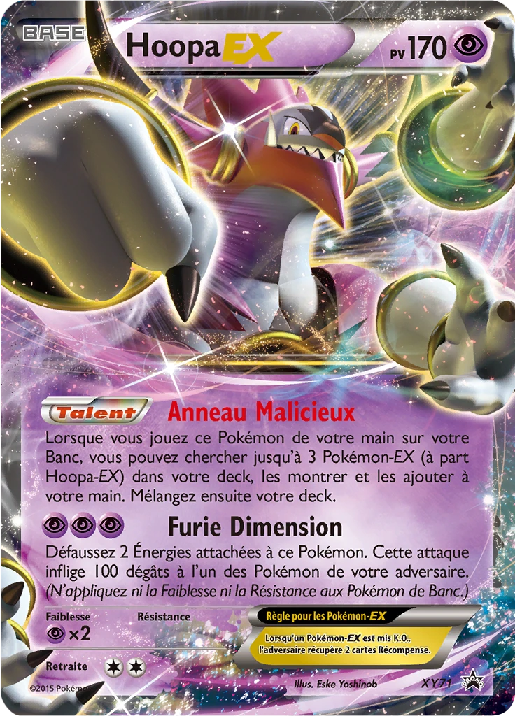 Carte Pokémon Hoopa EX de l'extension Promo XY