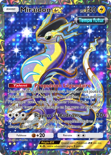 Carte Pokémon Miraidon-ex de l'extension Propulsion Paradoxe
