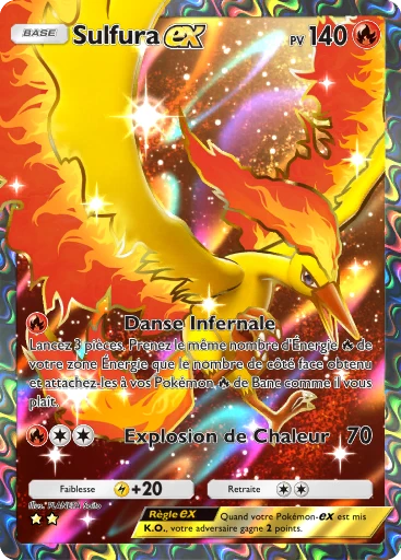 Carte Pokémon Sulfura-ex de l'extension Puissance Génétique