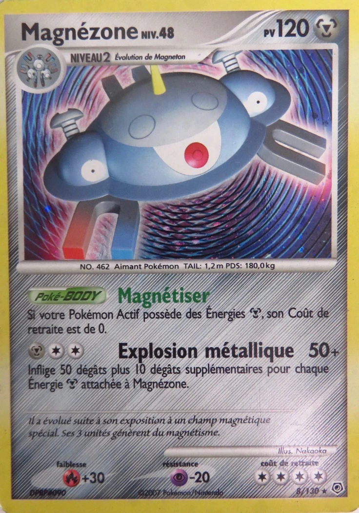 Carte Pokémon Magnézone de l'extension Diamant & Perle