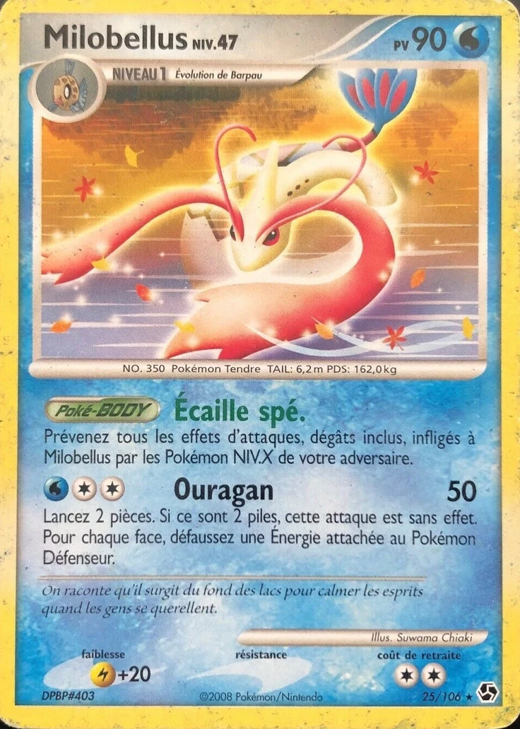 Carte Pokémon Milobellus de l'extension Duels au Sommets