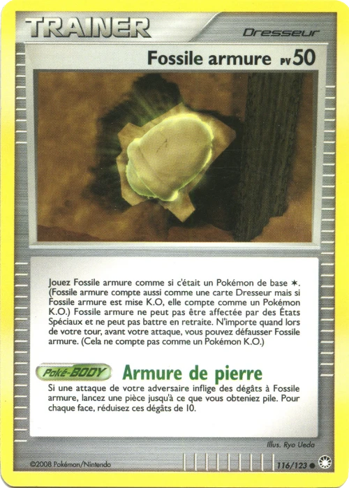 Carte Pokémon Fossile Armure de l'extension Trésors Mystérieux