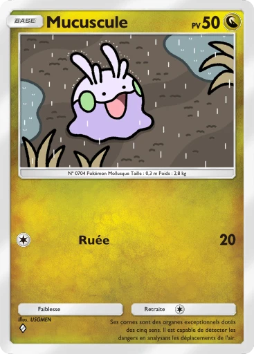 Carte Pokémon Mucuscule de l'extension Jours Heureux