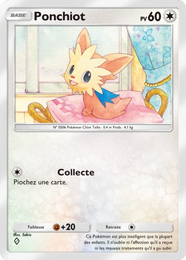 Carte Pokémon Ponchiot de l'extension Méga-Ascension