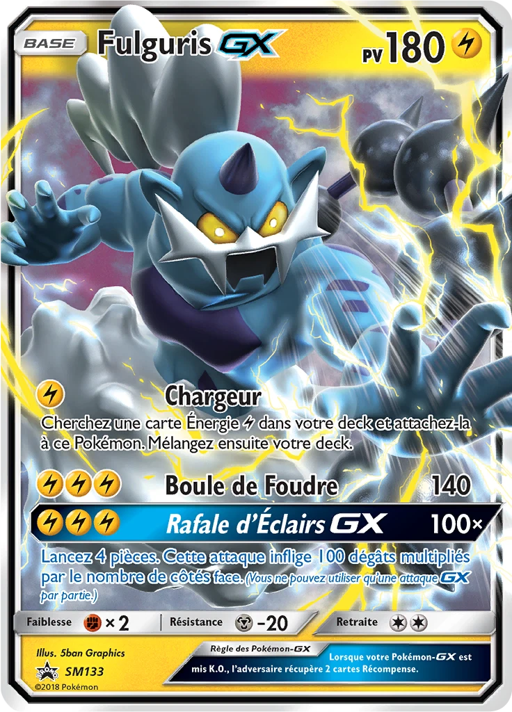 Carte Pokémon Fulguris GX de l'extension Promo SM