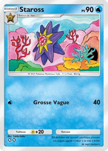 Carte Pokémon Staross de l'extension Puissance Génétique
