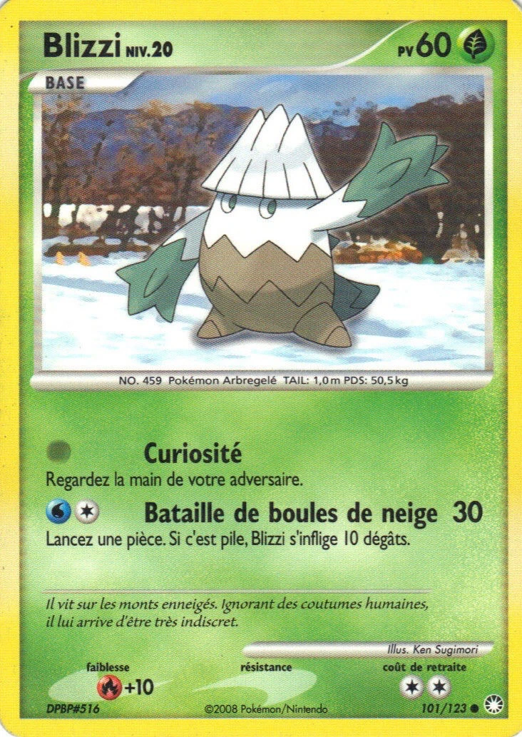 Carte Pokémon Blizzi de l'extension Trésors Mystérieux