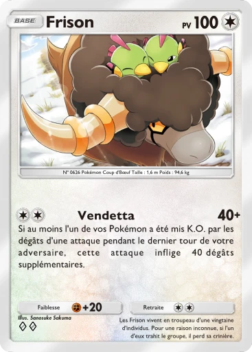 Carte Pokémon Frison de l'extension Embrasement Écarlate