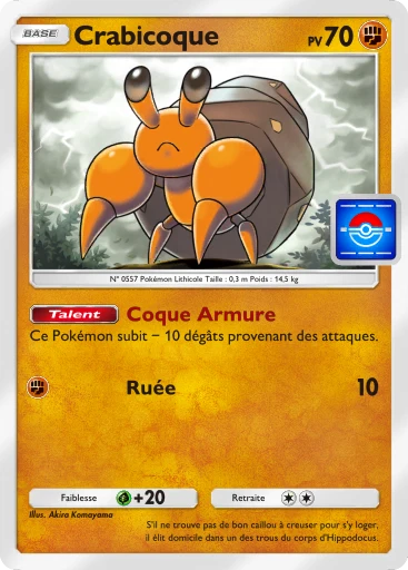 Carte Pokémon Crabicoque de l'extension Promo-B