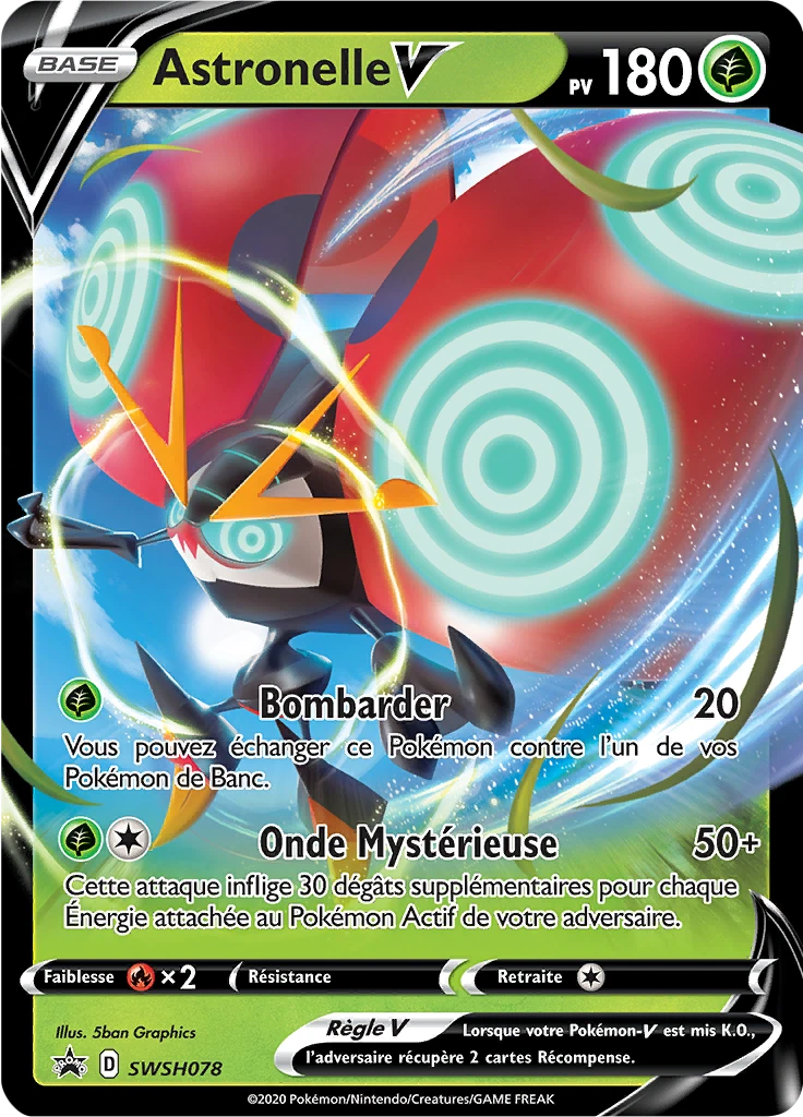 Carte Pokémon Astronelle V de l'extension Promo SWSH