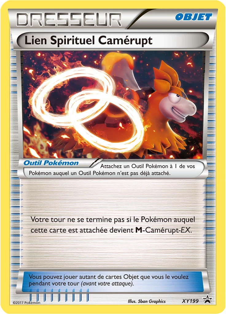 Carte Pokémon Lien Spirituel Camérupt de l'extension Promo XY