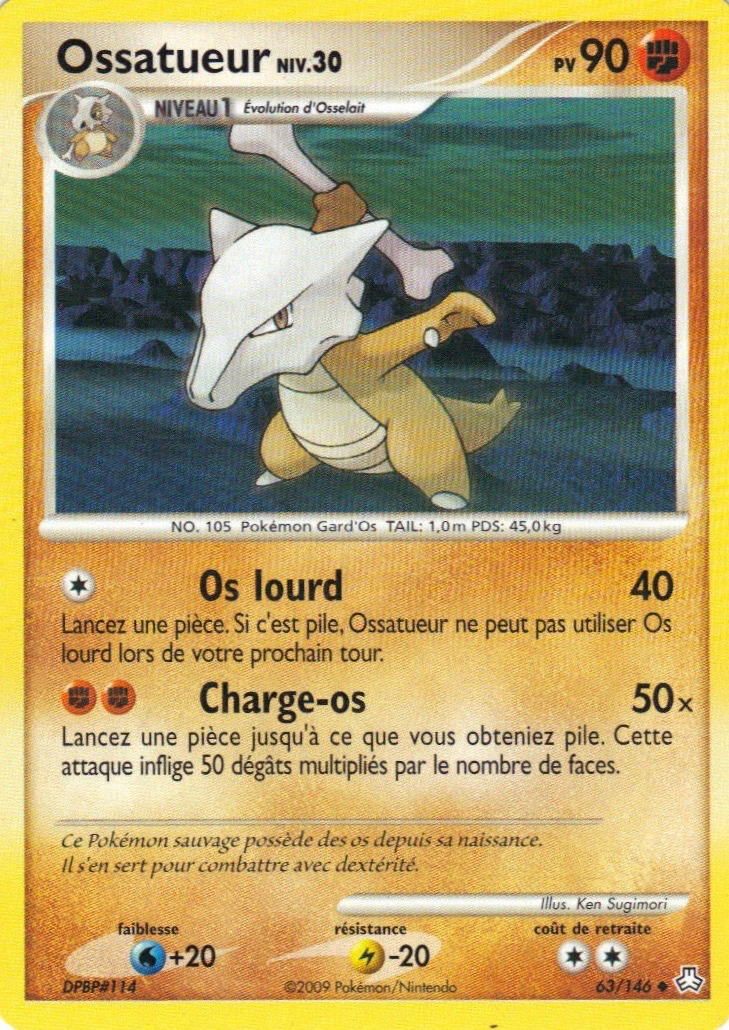 Carte Pokémon Ossatueur de l'extension Éveil des Légendes