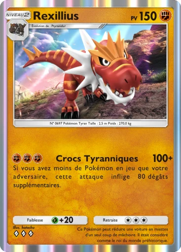 Carte Pokémon Rexillius de l'extension Parade Onirique