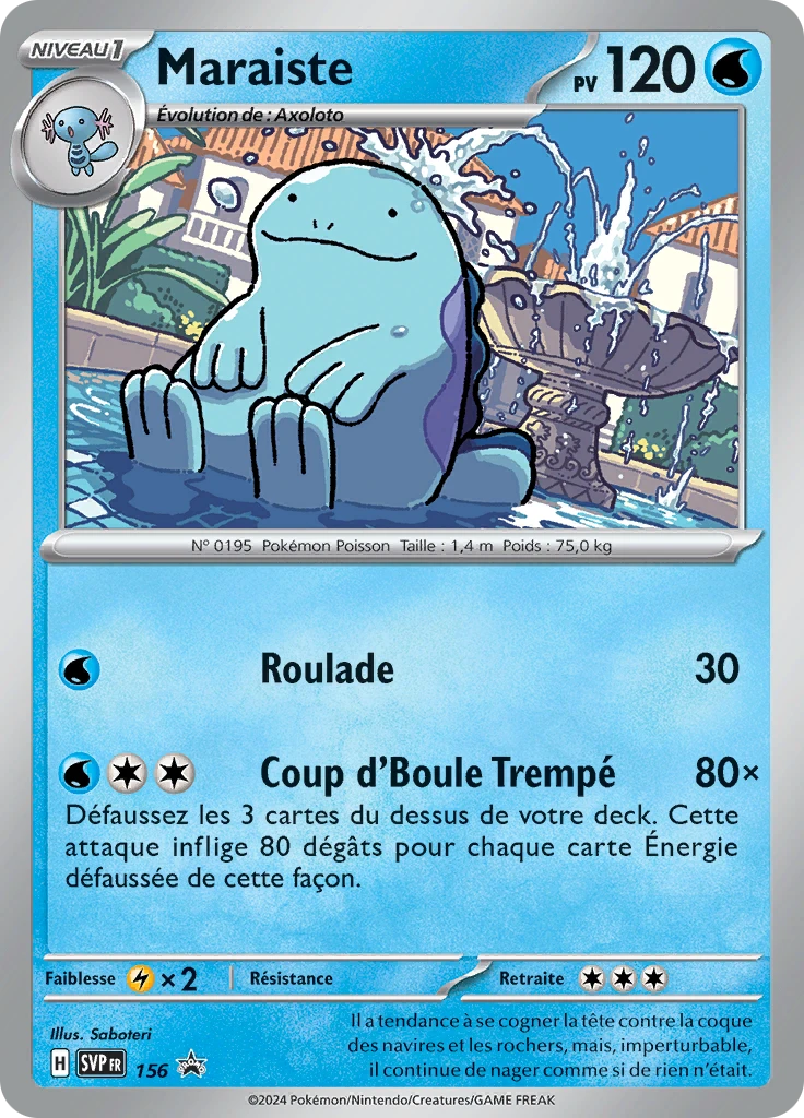 Carte Pokémon Maraiste de l'extension SVP Black Star Promos